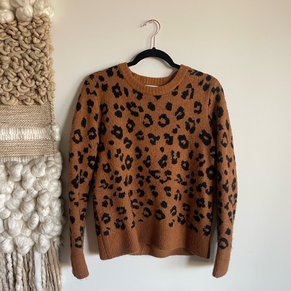 Cheetah print sweater